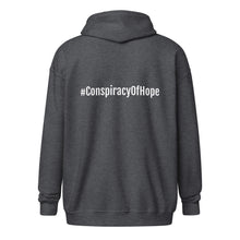 Load image into Gallery viewer, Conspiracy of Hope zip hoodie