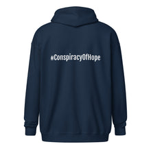 Load image into Gallery viewer, Conspiracy of Hope zip hoodie