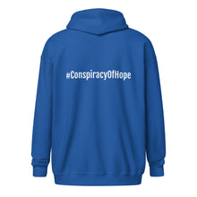 Load image into Gallery viewer, Conspiracy of Hope zip hoodie